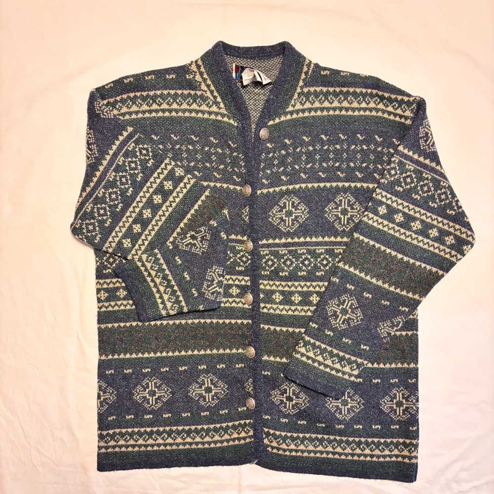 Women’s Blue Patterned Sweater